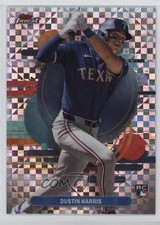 2025 Topps Finest Uncommon Checkerboard Refractor Dustin Harris #127 pe8