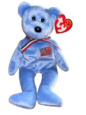 Ty Beanie Baby Bear America 2001 Vintage American Red Cross 9/11 Memorial Bear