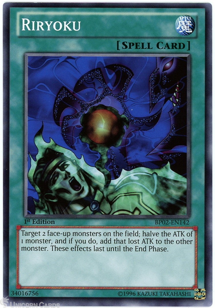 BP02-EN142 Riryoku : Mosaic Rare 1st Edition Mint YuGiOh Card