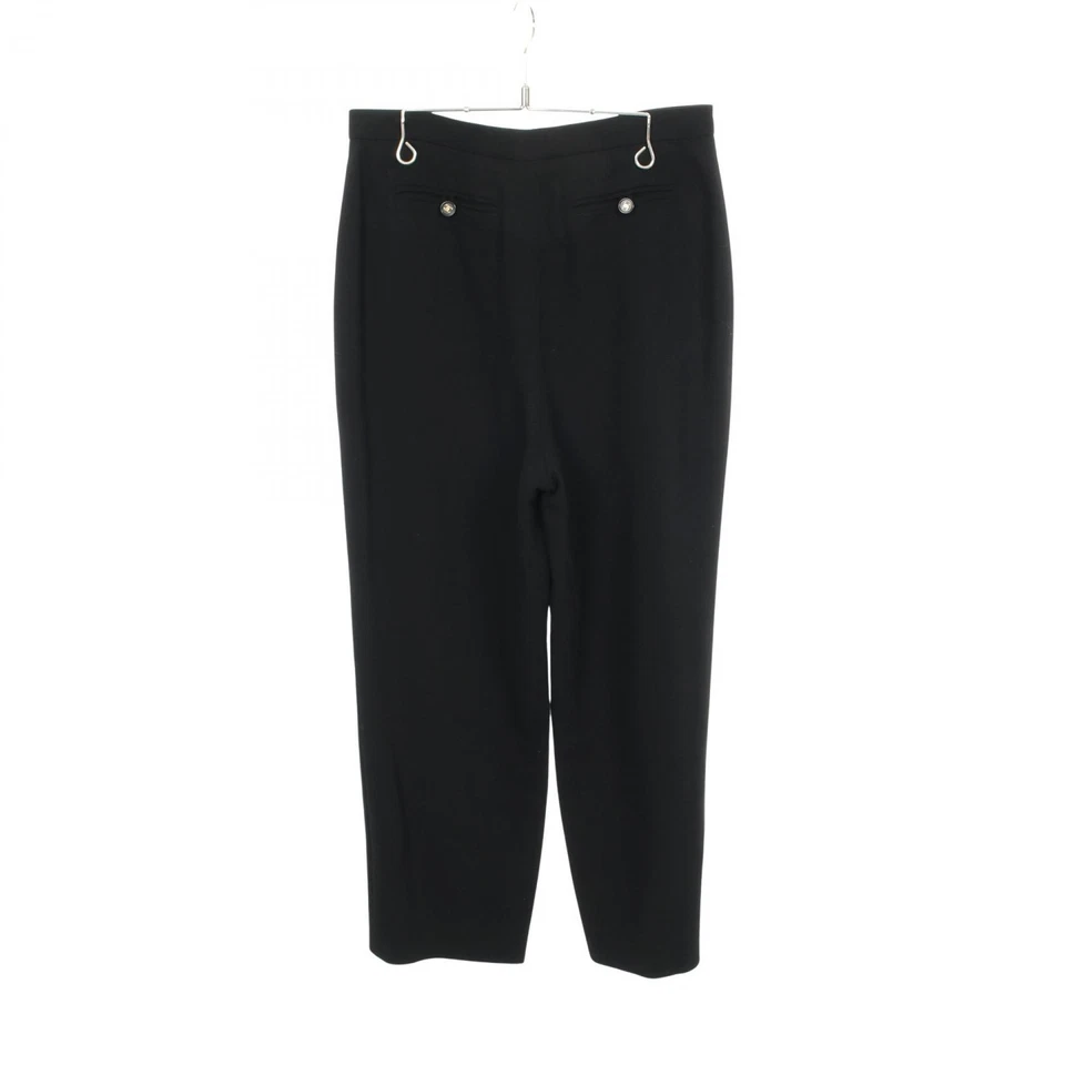 Pantalones cónicos Chanel Coco Mark Button #42 P07213V05361 lana negro usado ... - Imagen 2 de 4