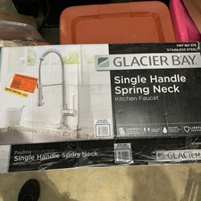 Glacier Bay Paulina Single-Handle Spring Neck Pull Down Sprayer Kitchen Faucet