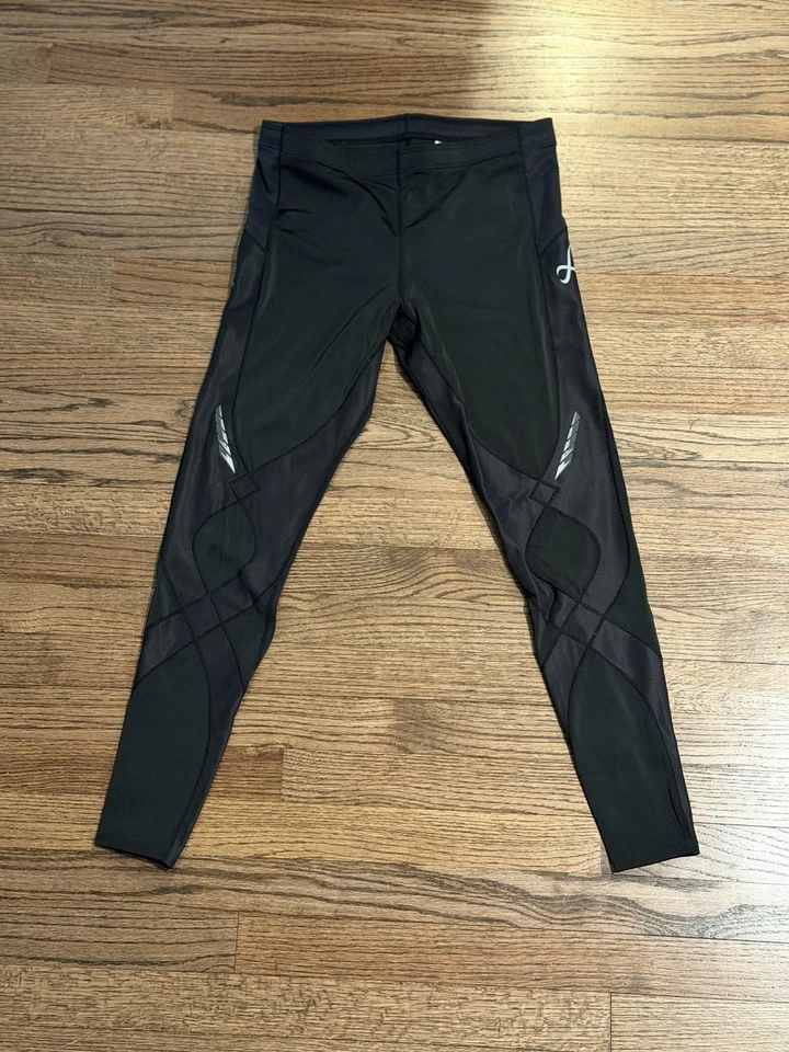 Medias de compresión CW-X negras StabilyX soporte articular para hombre L #225809A núcleo rodillas Foto 2 de 4