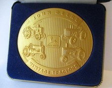 John Deere 730 A R D Two Cylinder Tractors 24kt Gold Plated Belt Buckle 1992