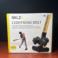 Lighting Bolt Pro Lightweight & Portable Automatic Pitching Machine w/ 12 Balls