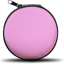 Earphone Case Headphone Earbud Hard Protective Carrying Case Bag Pink