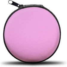 Earphone Case  Headphone Earbud Hard Protective Carrying Case Bag Pink