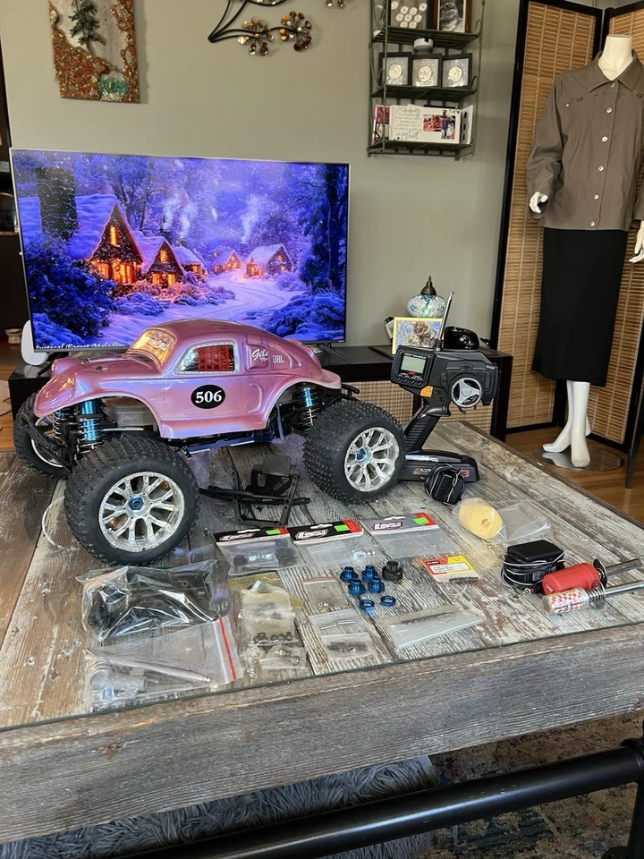 Losi LST2 Supertruck Nitro Monster Truck RTR Complete Original W Upgrades Tested - Image 3 of 4