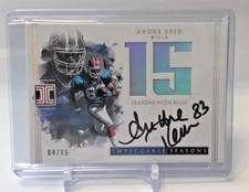 2017 Panini Impeccable ANDRE REED AUTO Autograph “NUMBERS” #’D 4/15 {BILLS}