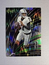 2025 Panini Select - Club Level Geno Smith #205 Black & Green Shock Prizm