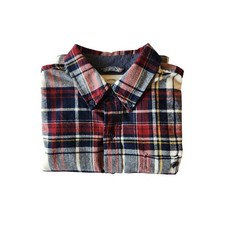 Original Weatherproof Vintage Long Sleeve Flannel Plaid Shirt Large Button Up