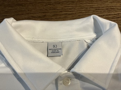 Boast Mens Performance Short Sleeve Polo Shirt - White - Size Large-Tennis - Picture 8 of 17