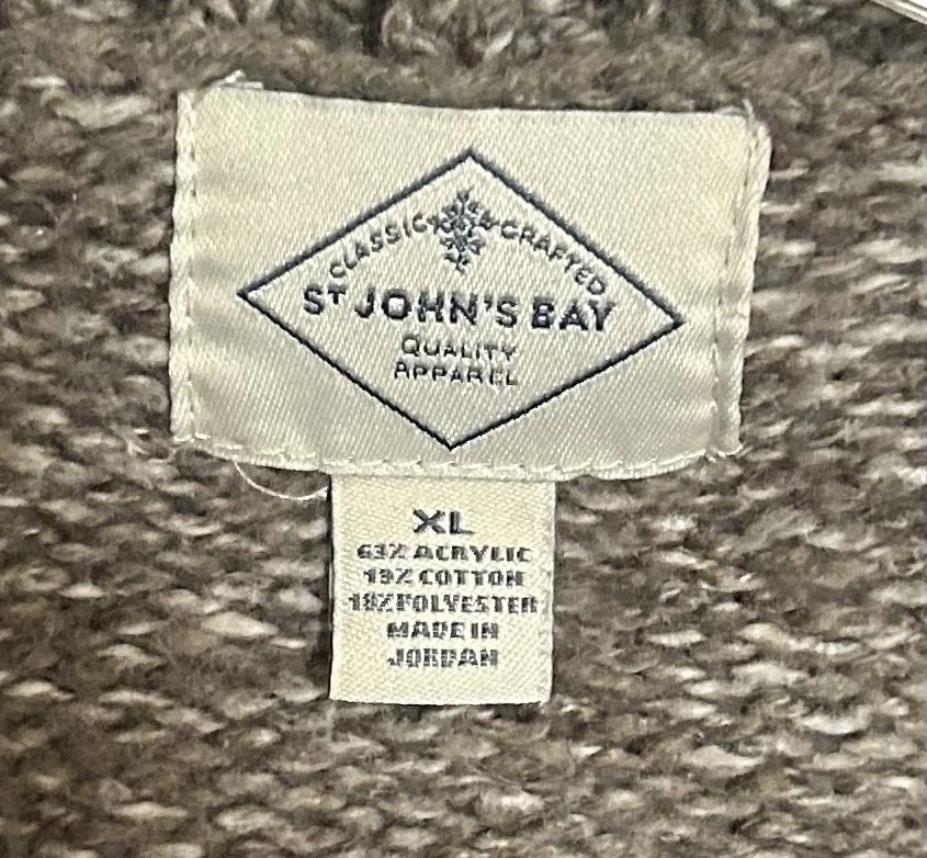 Cárdigan St. Johns Bay Taupe y Beige-Talla XL Foto 3 de 4