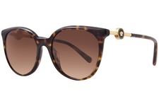 Versace VE4404 108/74 Sunglasses Women's Havana/Gold/Brown Gradient Lenses 55mm
