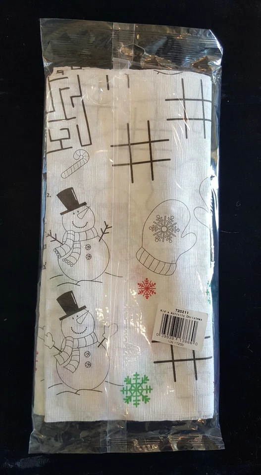 Kids Christmas Paper Activity Table Cover All Over Print 54x88 Creative Convert - Image 2 of 2