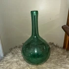 Vintage MCM Blenko 627L Glass Decanter Base Sea Foam Green No Flame Stopper