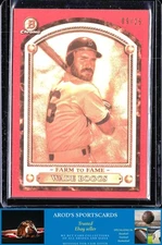 2020 Bowman Chrome *Wade Boggs **Card #FTF-WB** #'d /25 ORANGE REFRACTOR