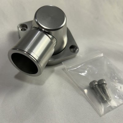 Flashpower #181424-100 Billet 90° 1.5'' Swivel Thermostat Housing LS Clear *NEW*