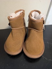 Koolaburra Ugg Toddler Girls Mini Dots Boots Size 6 Chestnut Brown Tan 1117812