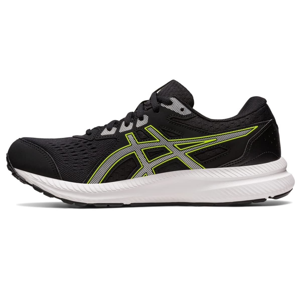 SAOLA Scarpe da corsa ASICS Gel Contend 8 da uomo nero argento puro taglia 7 5 US 6 5 UK