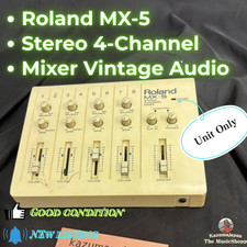 Roland MX-5 Mixer Stereo 4 Canali Audio Vintage Testato
