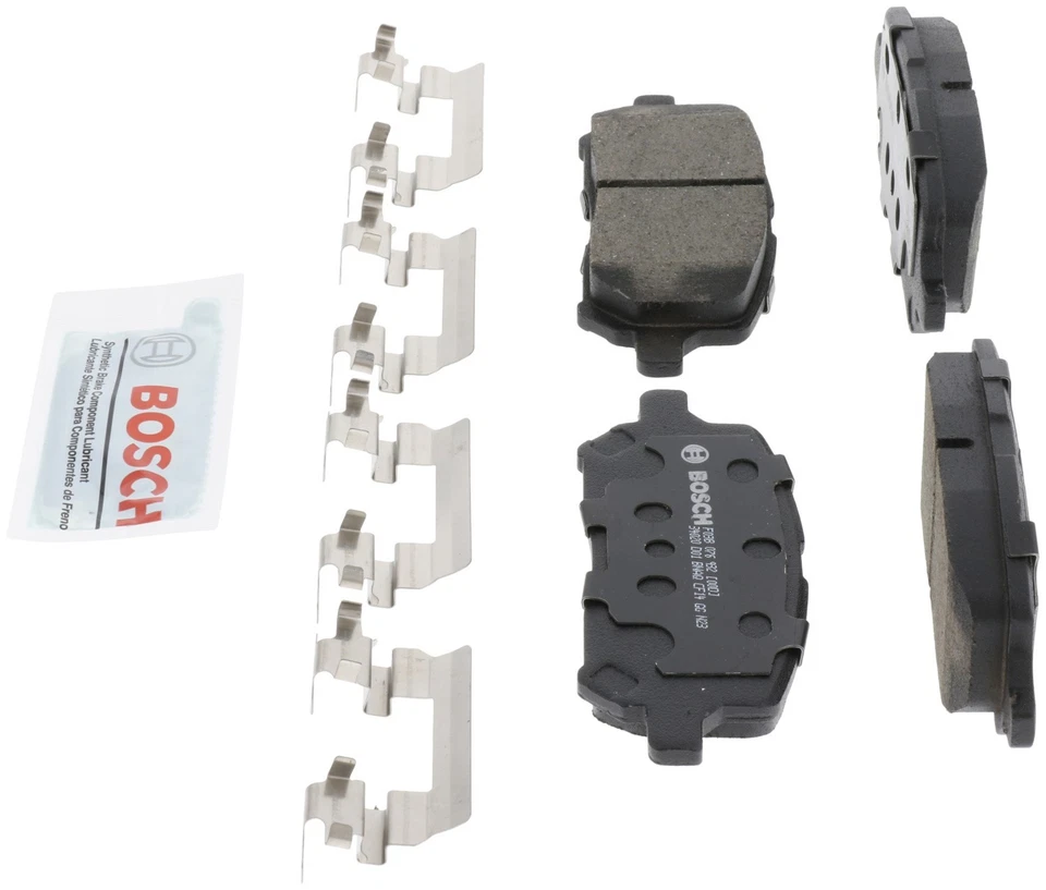 Juego de pastillas de freno de disco delanteras Bosch BC956 para 03-10 Chevrolet Cobalt Saturn Ion Foto 3 de 4