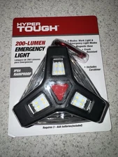 Hyper Tough 200-Lumen EMERGENCY Light 8 Modes MAGNETIC BASE Rainproof  Batt/Incl