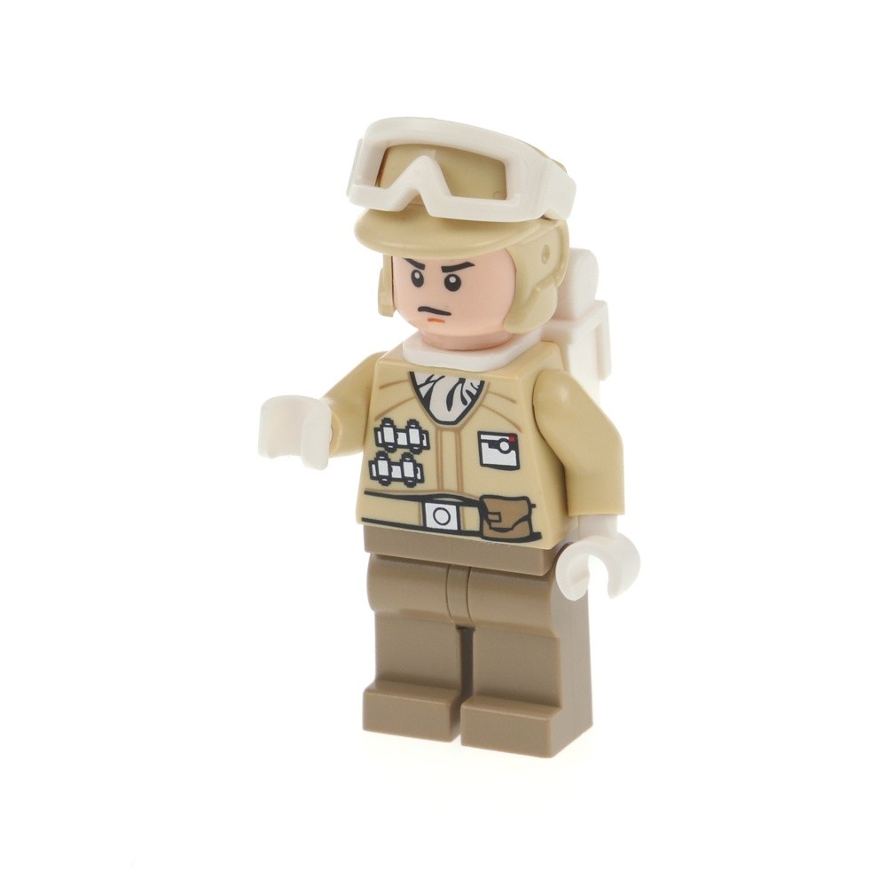 1x lego Mini Figurine Star Wars Hoth Rebel Trooper Backpack Glasses Helmet 8083