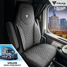 Volvo Vnl Seat Cover For Models 20192024 Oem Seat Black With Grey Stitching