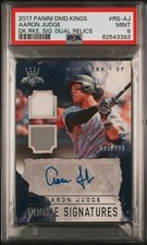 2017 Panini Diamond Kings Aaron Judge DK Rookie Jersey RC Auto #/299- PSA 9