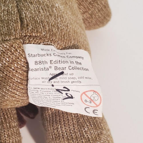 Starbucks Bearista Bär Plüsch Set 9 Zoll 2009 2010 88 89th Ed Socke Plaid Schal Schlüssel - Bild 7 von 8
