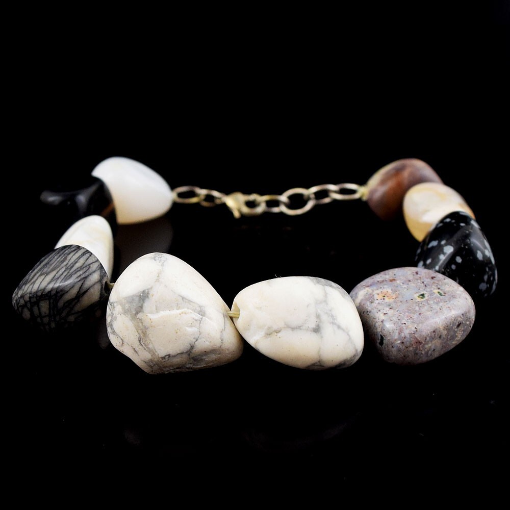 ★レア★3色 【US限定】 チャーム付き ★Beaded Bracelet★ Grace Gold Color Block Stackable Sequin Stretch Bracelet