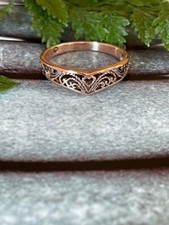 Size 6 Copper Ring CTR168 - 1/4 of an inch wide