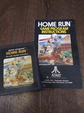Home Run Atari 2600 Video Game Cartridge With Instruction Manual 1978