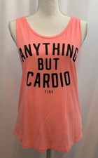 Pink Workout Tank  Anything But Cardio  XS