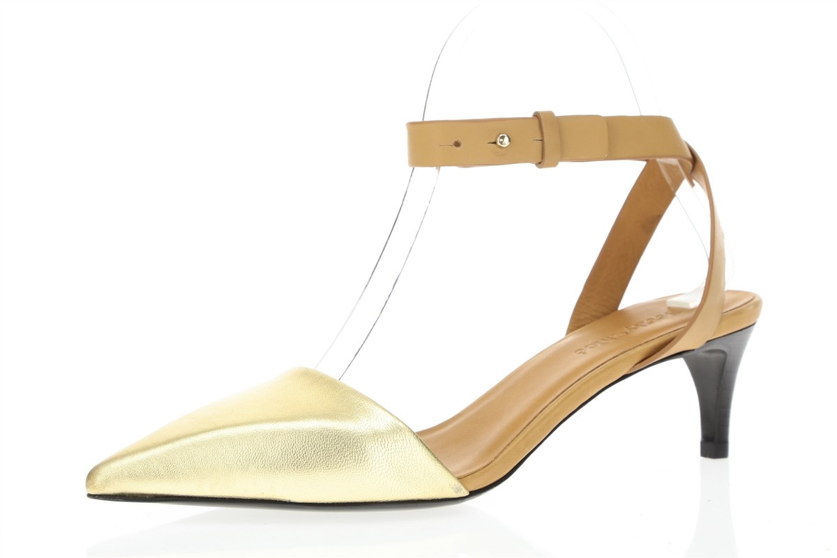 【関税送料込】Chloe Woman Pumps Gold w421.jpg