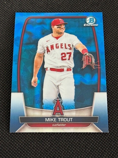 Mike Trout - 2023 Bowman Chrome Sapphire #89 - Los Angeles Angels