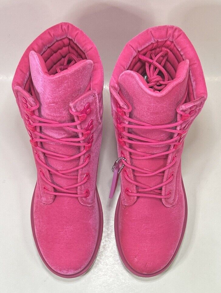 Size 8.5 - Women's Timberland X Jimmy Choo 8” Pink Puffer Size 8.5 - Women's Timberland X Jimmy Choo 8” Pink Puffer