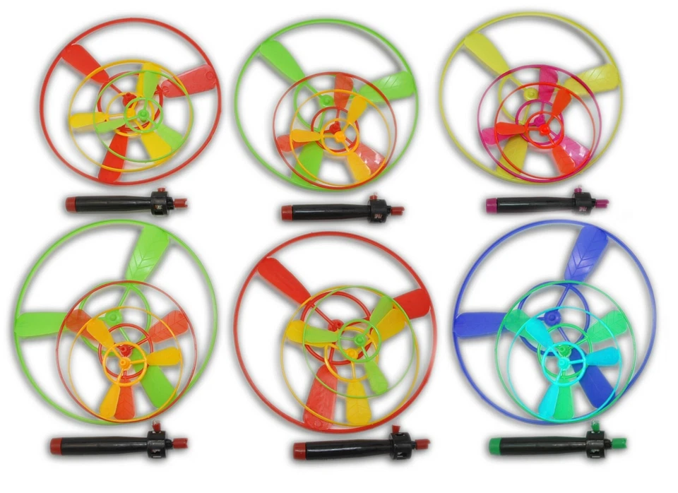 JAMEITOP 1/3/4/6 X Flugkreisel Propeller Hubschrauber 11 cm Set fliegendes Ufo Flieger 🚀