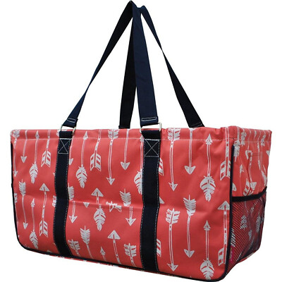 Coral Arrow Print NGIL Utility Bag