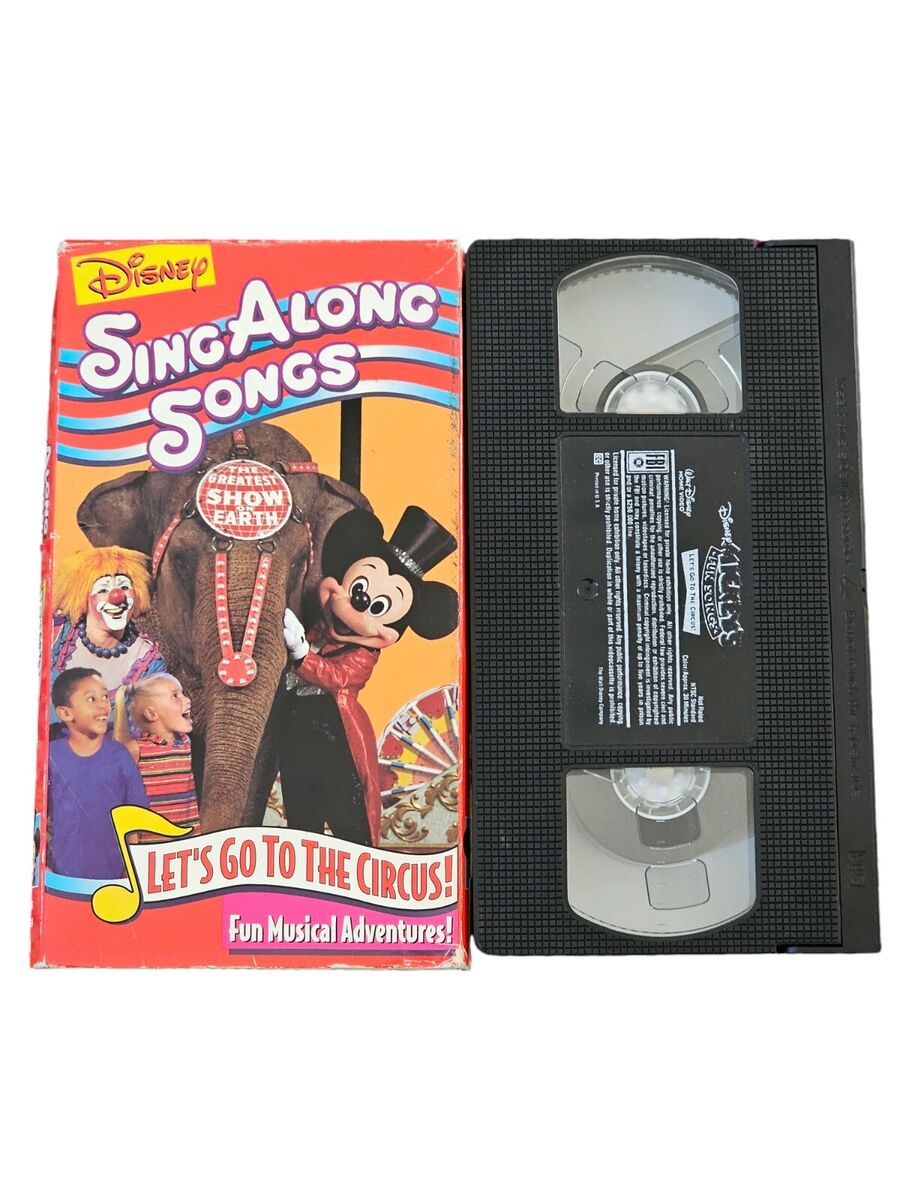 Vintage Mickey's Fun Songs: Let's Go to the Circus! 1994 VHS