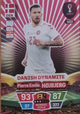 Panini FIFA World Cup Qatar 2022 # 502	Danish Dynamite	Pierre Højbjerg Denmark