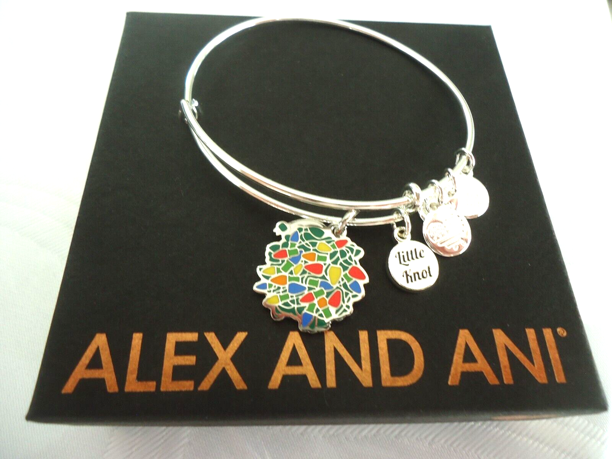 Alex and Ani CHRISTMAS VACATION LITTLE KNOT Bangle New W/ Box