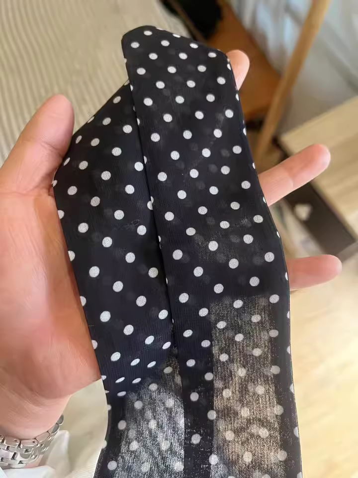 Elegant long narrow silk scarf for ladies hairband or necktie