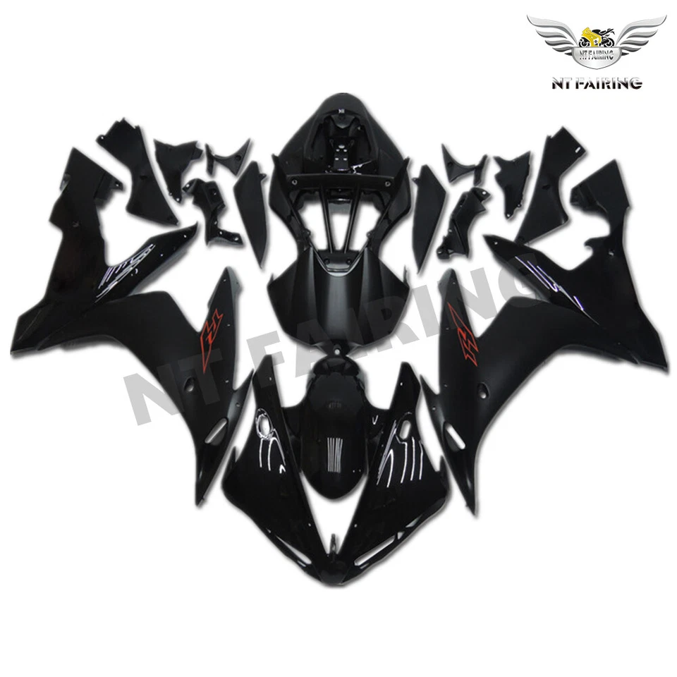 NA Black Injection Plastic Fairing Fit for Yamaha 2004 2005 2006 YZF R1 ABS r004 - Image 2 of 4