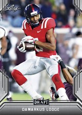 10 ct lot Damarkus Lodge 2019 Leaf Draft Football  Rookies RCs