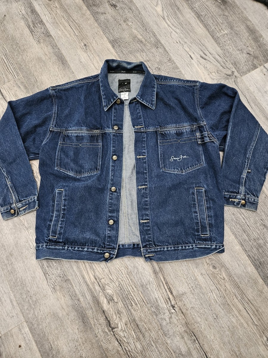 Vintage Sean John Denim Men's Jeans Jacket Size XLarge Blue