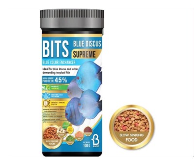 Boost Bits Discus Pompadour Fish Food Accelerates Color, Enhance Immunity 100g