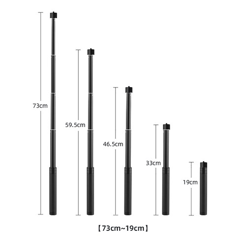 Telescopic Extension Rod Pole Holder for DJI OM 4/OSMO Mobile 3 2 Feiyu Zhiyun - Picture 6 of 12