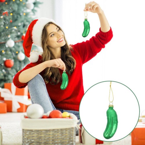 1* Glas Gurke Anhänger Weihnachten Pickle Tree Ornament Ornament OrnamentsnDEnb