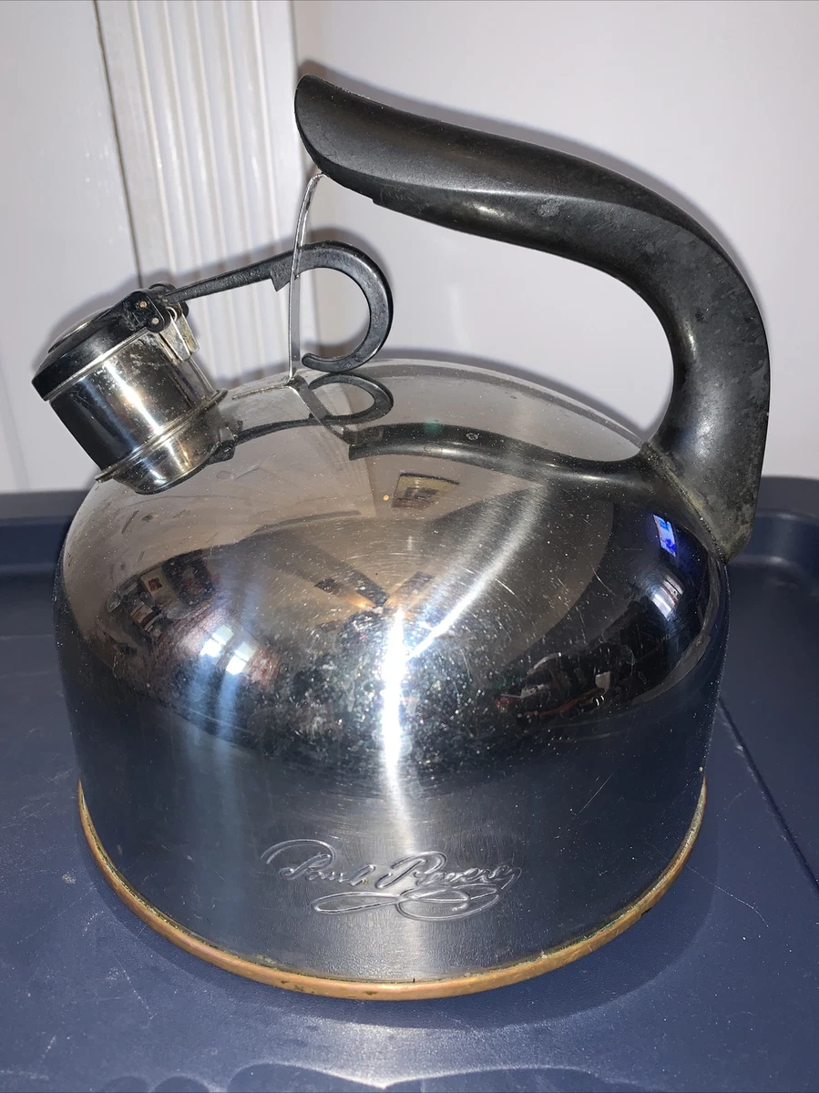 Vintage Qt Paul Revere Tea Kettle Whistling Copper Base Tea, 59 OFF